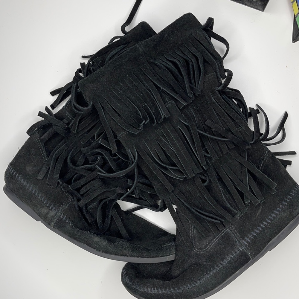 Black Minnetonka Boots